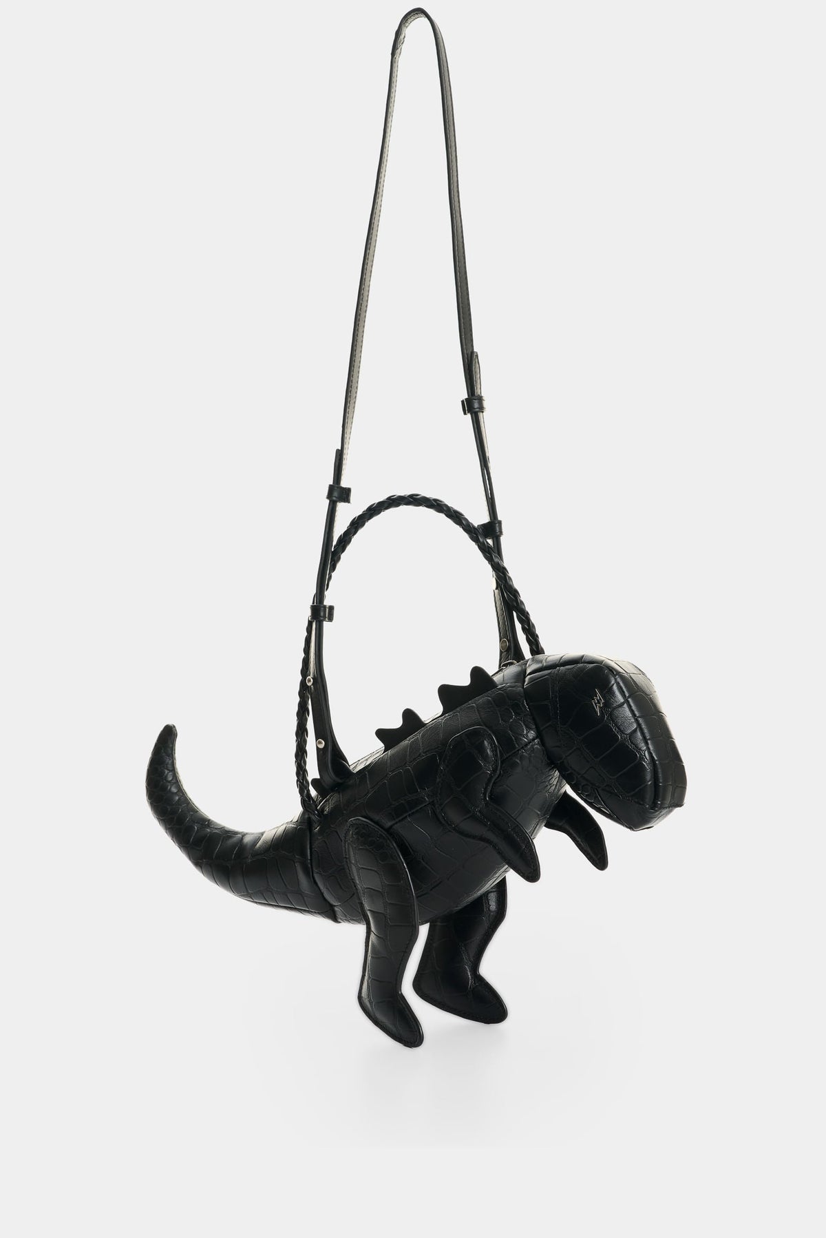 Men's Dino Croco Leather Crossbody Bag