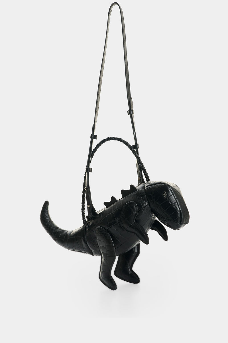 Men's Dino Croco Leather Crossbody Bag