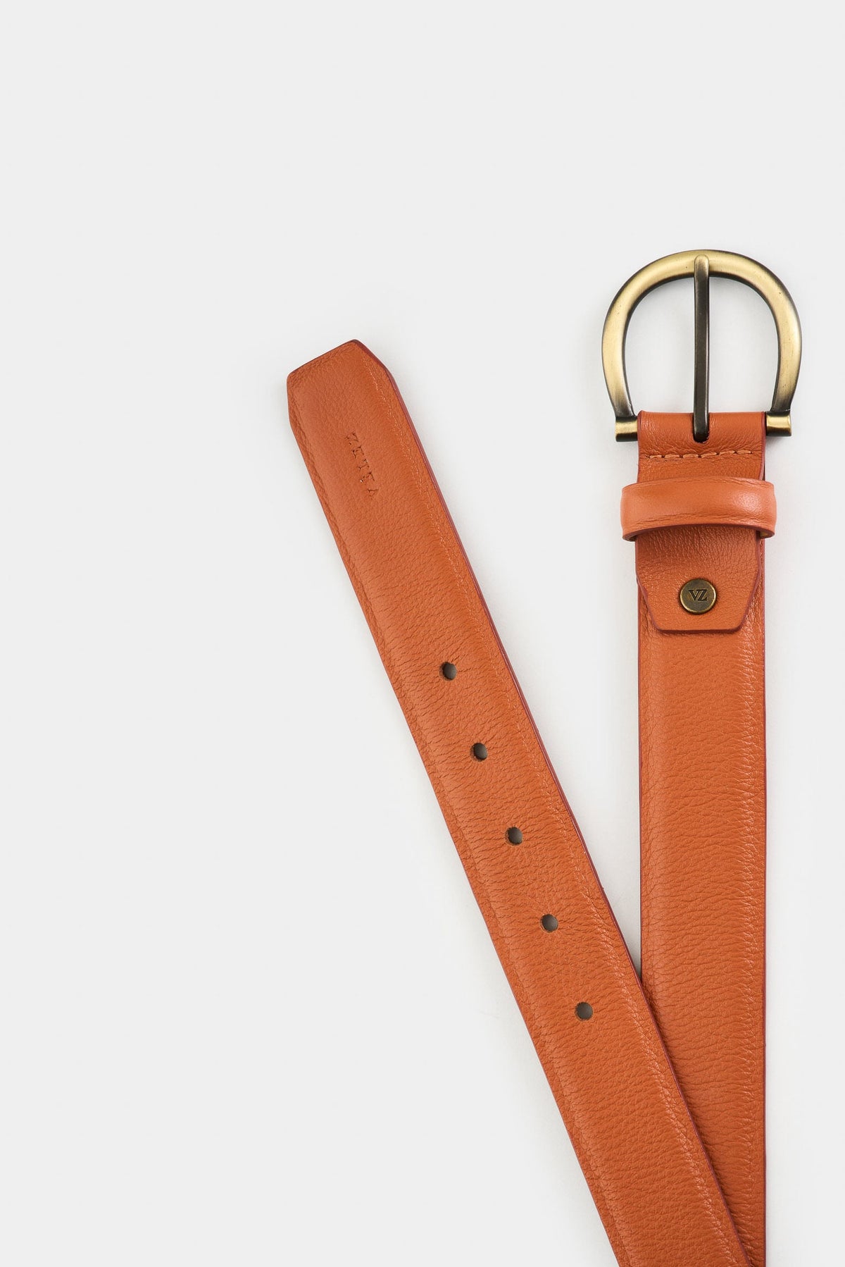 Honey Single-Sided Leather Belt for Women