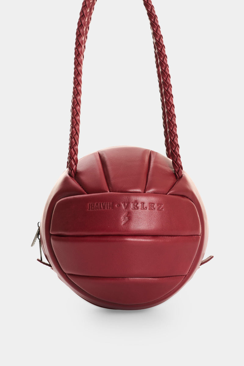 Men's Soccer Ball Leather Crossbody Bag