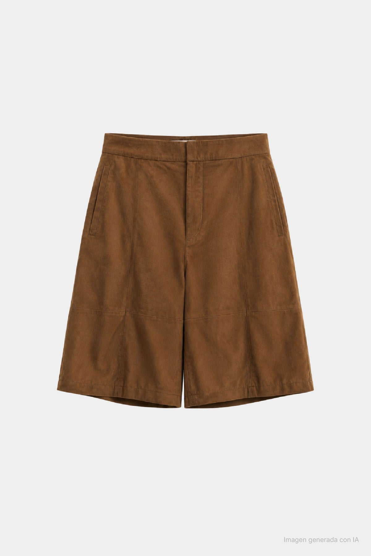 Nare Oversized Suede Bermuda Shorts for Women