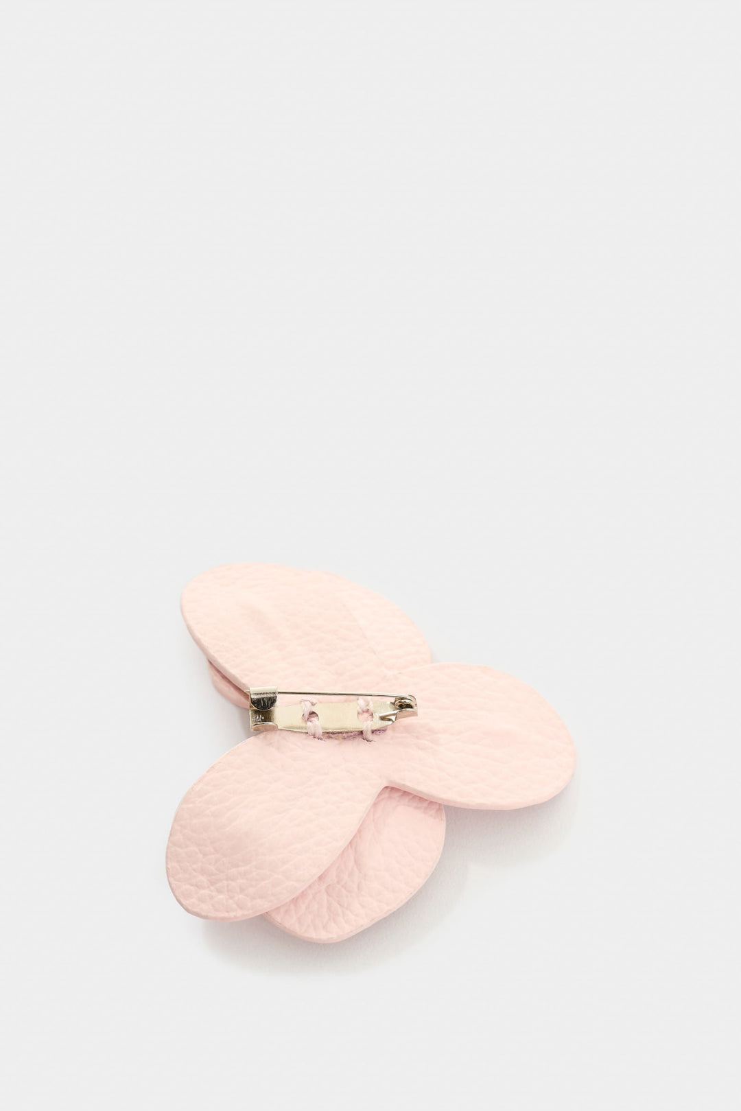 LARGE LEATHER ORCHID BROOCH