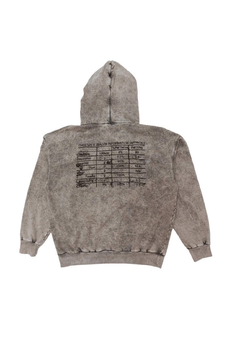 J BALVIN X CHEETOS FLAVORED FAMILIA HOODIE GREY