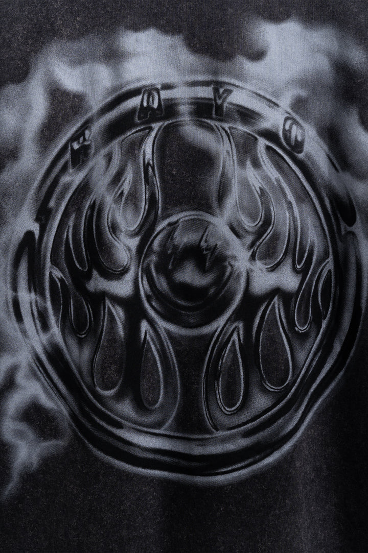 STEERING WHEEL BLACK TEE